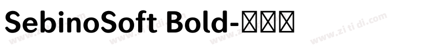 SebinoSoft Bold字体转换